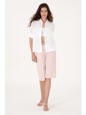 U.s. Polo Assn. Kadın Pudra Şort / Bermuda 50300605-VR042