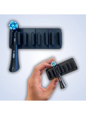 Elektrikli Diş Fırçası Standı Çift Taraflı Bantlı Diş Fırçalık