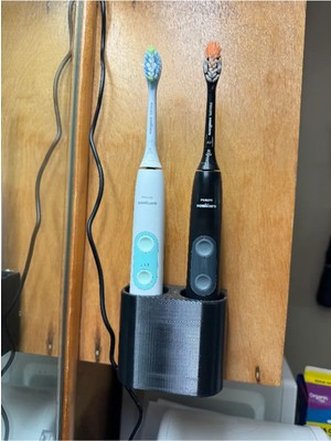 Diş Fırçası Tutucu Çift Taraflı Bantlı - Şık ve Pratik Banyo Düzenleyici