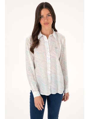 U.s. Polo Assn. Kadın Mint Gömlek Desenli 50299435-VR090