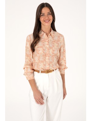 U.s. Polo Assn. Kadın Kavun Gömlek Desenli 50299695-VR202