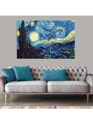 Cadde ve Eyfel Dekoratif Büyük Boyut Kanvas Tablo 85 x 120 cm