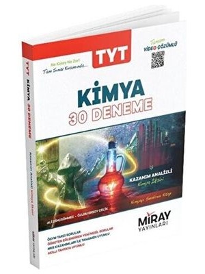 Miray Yayınları Miray Tyt Kimya 30 Deneme