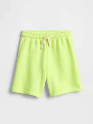 Gap Erkek Bebek Sarı Pull-On Şort Desensiz Rahat Kesim ile Yazlık Kullanım İçin Tasarlandı