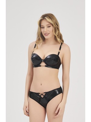 Moonlight 333 Siyah Sütyen Slip Takım