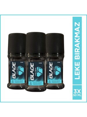 Blade Cool Fresh Erkek Roll On 3x50 Ml Hızlı Kurur,Leke Bırakmaz