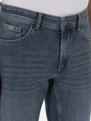 Cacharel Erkek Koyu Lacivert Slim Fit Pamuklu Jean Pantolon 50298879-VR100