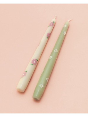 Şamdan Mumu 2’li Çiçek Set