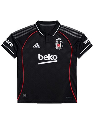 adidas Beşiktaş 25-26 Üçüncü Çocuk Siyah Futbol Forması.-