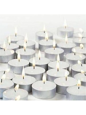 Küçük Mini Mum Beyaz Tea Light 100ADET