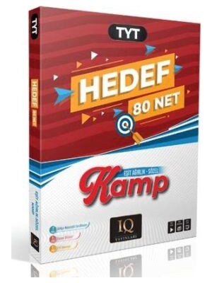 IQ Yayınları Tyt Hedef 80 Eşit Ağırlık - Sözel Kamp Kitabı 416 Sayfa Sınav Bilgisi
