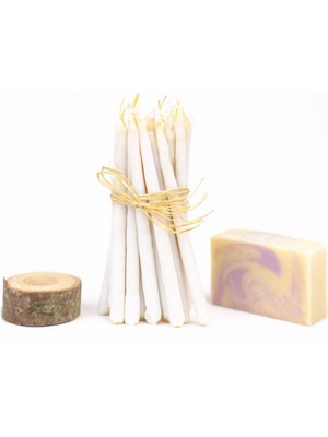 Balmumu Soyawax Dilek Ritüel Tören Mumu Slim 10 cm Farklı Renk Seçenekli 20 Adet