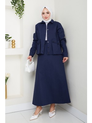 Körük Cepli Gömlek Etek Ikili Takım 1551 - Lacivert