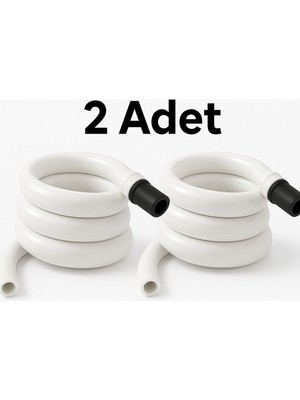 2 Adet Kendiliğinden Katlanan Spiral Tuvalet Hortumu & Taharet Matik - Hortum Matik Sistemli
