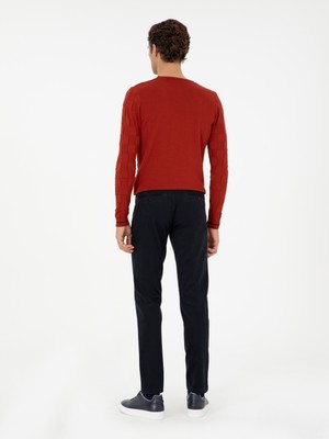 Cacharel Erkek Siyah Slim Fit Kanvas Pantolon 50304318-VR046