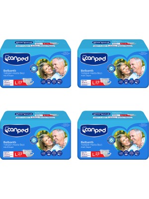 Canped Belbantlı Hasta Bezi Büyük Boy Large 92 Adet