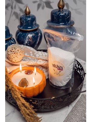 Toz Mum, 10 Adet Fitil Hediyeli, Kullanıma Hazır Toz Mum 250 Gram