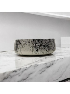 Dekoratif Büyük Boy Kase, Mum Kasesi, Orta Sehpa Obje Çok Amaclı Kase