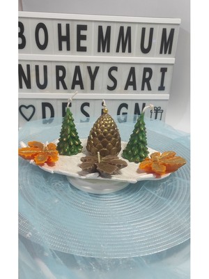 Soyawax Yaprak&kozalak&çam Ağacı Mum Seti