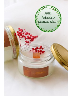 %100 Doğal Anti Tobacco Mum Sigara Kokusuna Karşı Özel Karışım Kokulu Mum 240GR