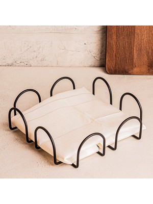 Snippy Visa - Metal Mat Siyah Peçetelik