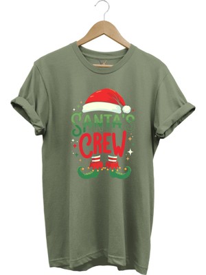 Noel Baba Yılbaşı Christmas Yeni Yıl Hediyesi Baskılı %100 Pamuk Regular Fit T-Shirt