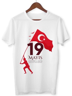Alpşan Ticaret 19 Mayıs Gençlik ve Spor Bayramı Tişörtleri Yetişkin Unisex