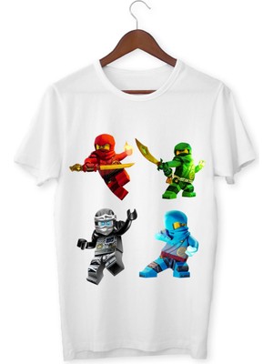 Alpşan Ticaret Ninjago Baskılı Beyaz Tişört
