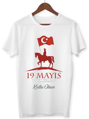 Alpşan Ticaret 19 Mayıs Gençlik ve Spor Bayramı Tişörtleri Yetişkin Unisex