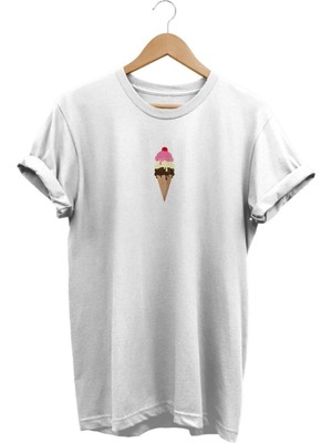 Külah Baskılı T-Shirt