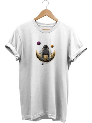 Astronot Baskılı T-Shirt