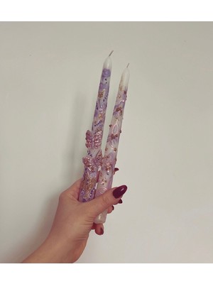 Butterfly Whisper – El Yapımı Kelebek Detaylı Dekoratif Mum Seti