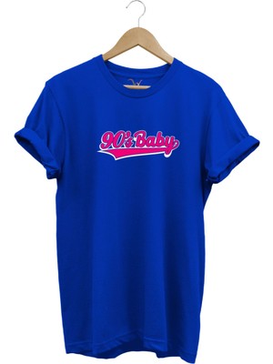 90's Baby 90'lar Çocuğu Baskılı Şık %100 Pamuk Regular Fit Bisiklet Yaka T-Shirt
