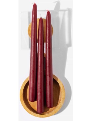3 Lü Bordo Şamdan Mumu