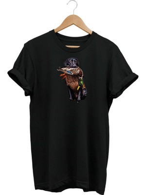 Widi Av Köpeği Baskılı T-Shirt