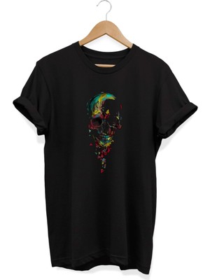 Iskelet Baskılı T-Shirt