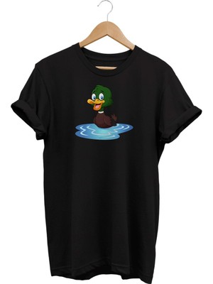 Yavru Ördek Baskılı T-Shirt