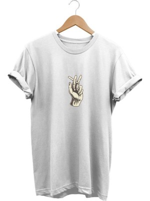 El Desenli Baskılı Tshirt