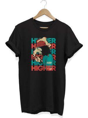 Higher Baskılı T-Shirt