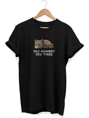 Tired Baskılı T-Shirt