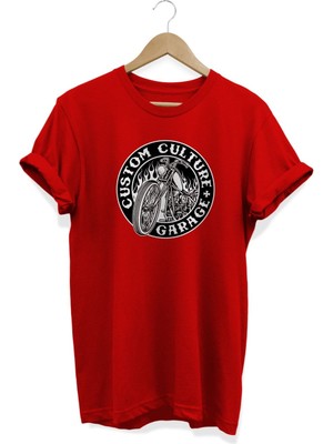 Custom Culture Garage Baskılı T-Shirt