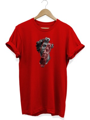 Heykel Baskılı T-Shirt
