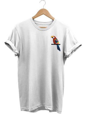 Papağan Baskılı T-Shirt