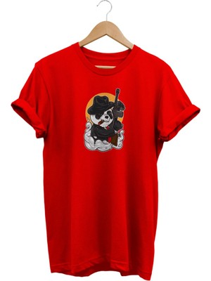 Mafya Panda Baskılı T-Shirt