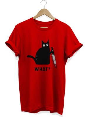 Kedi Baskılı T-Shirt