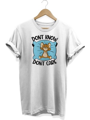 D'ont Know Baskılı T-Shirt