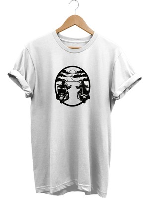 Yol Baskılı T-Shirt