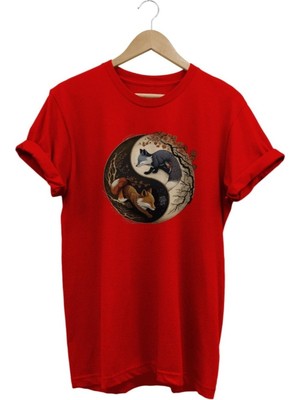 Tilki Baskılı T-Shirt