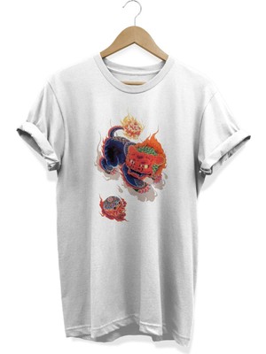 Dragon Baskılı T-Shirt