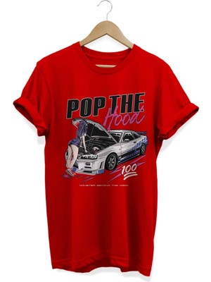 Pop The Hood Baskılı T-Shirt